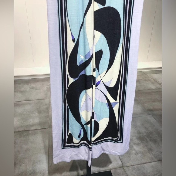 US 4 Emilio Pucci Printed wool-blend straight-leg pants NWT - Picture 4 of 8